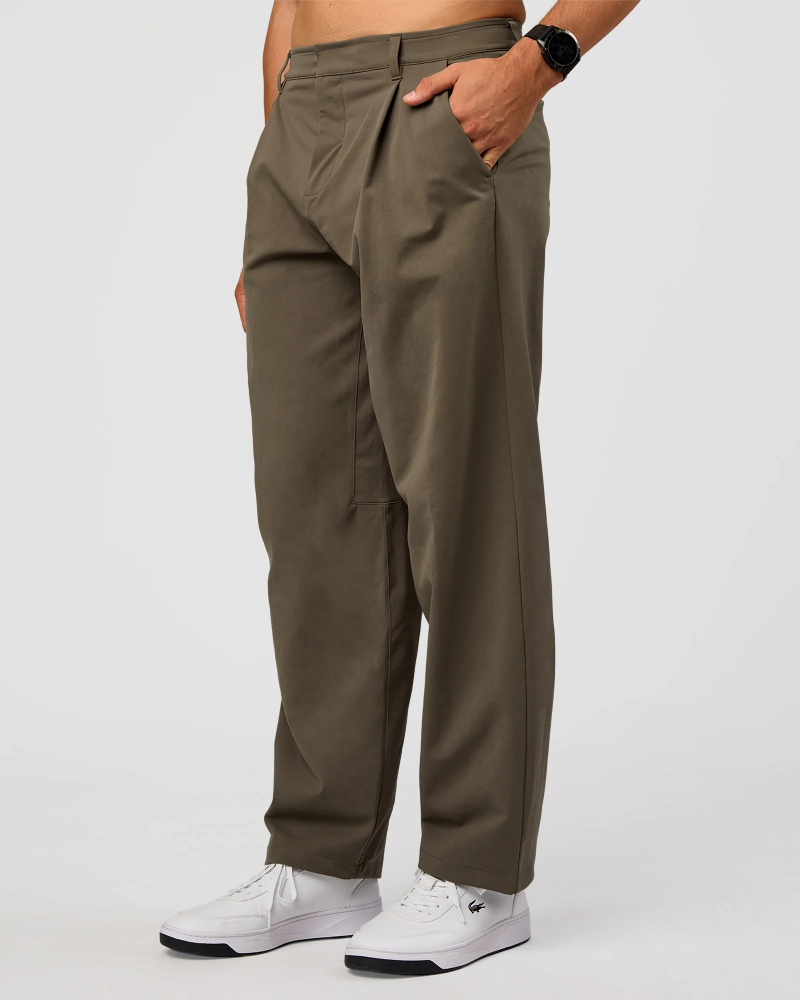 All Day ZeroCrease™ Wide Leg Pant - Walnut Grey
