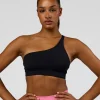 Muse Asymmetric  Sports bra - Black
