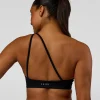 Muse Asymmetric  Sports bra - Black