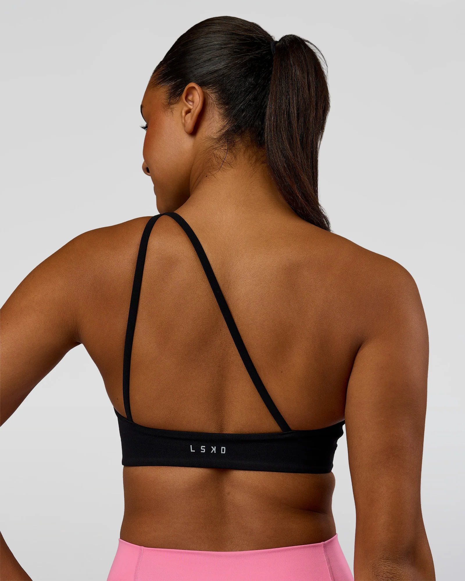Muse Asymmetric  Sports bra - Black