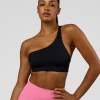 Muse Asymmetric  Sports bra - Black