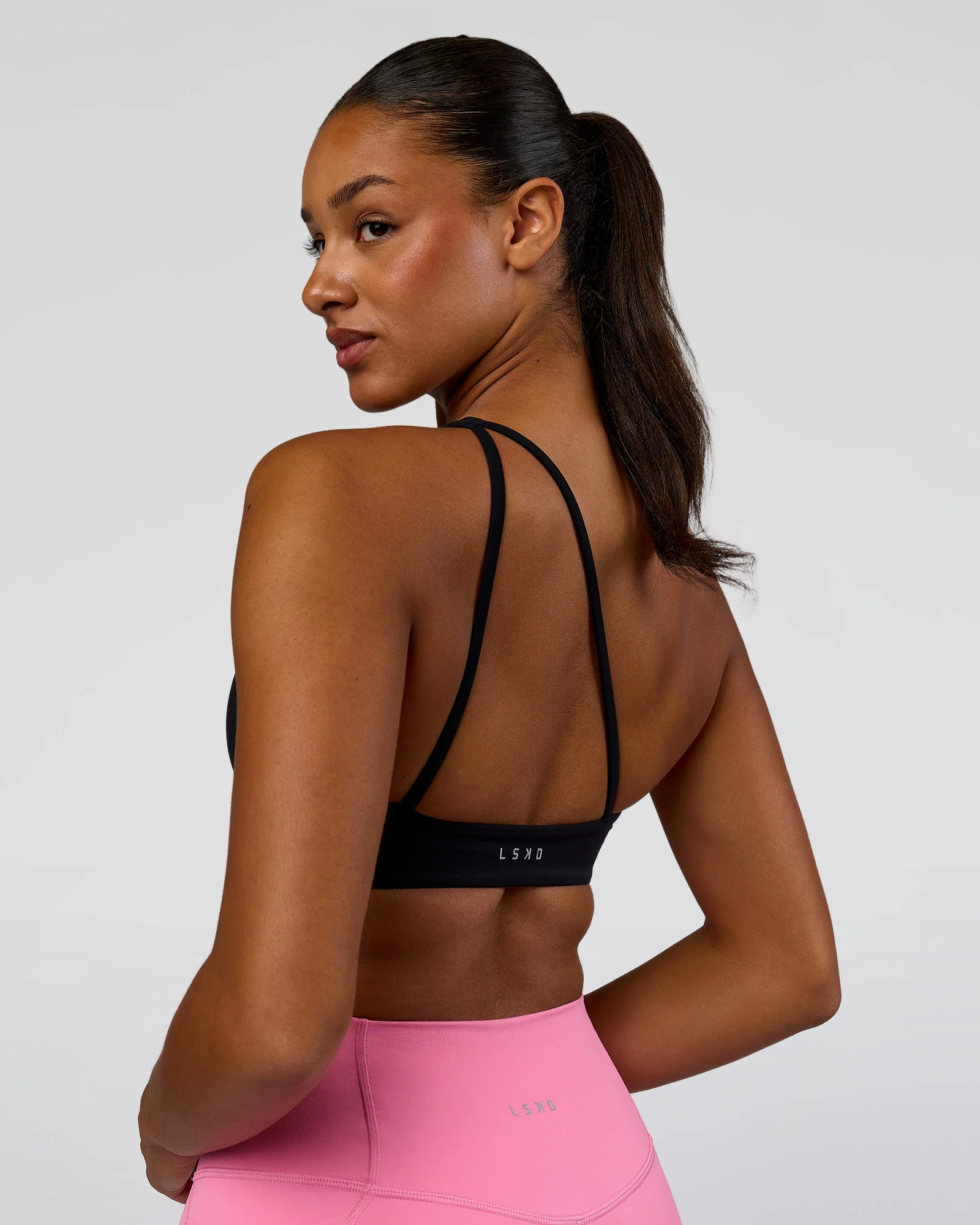 Muse Asymmetric  Sports bra - Black
