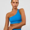 Muse Asymmetric  Sports bra - Palace Blue