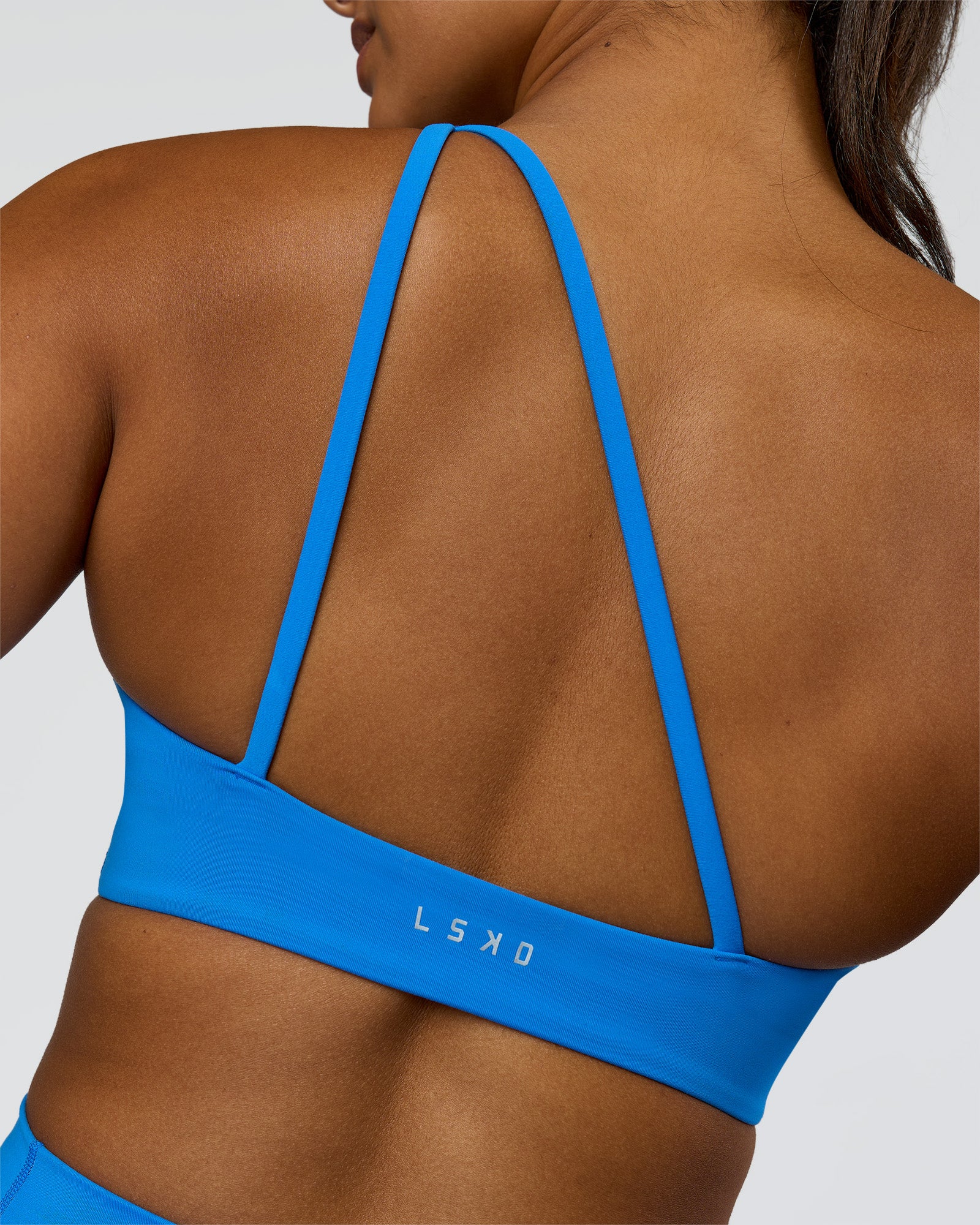 Muse Asymmetric  Sports bra - Palace Blue