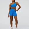 Muse Asymmetric  Sports bra - Palace Blue