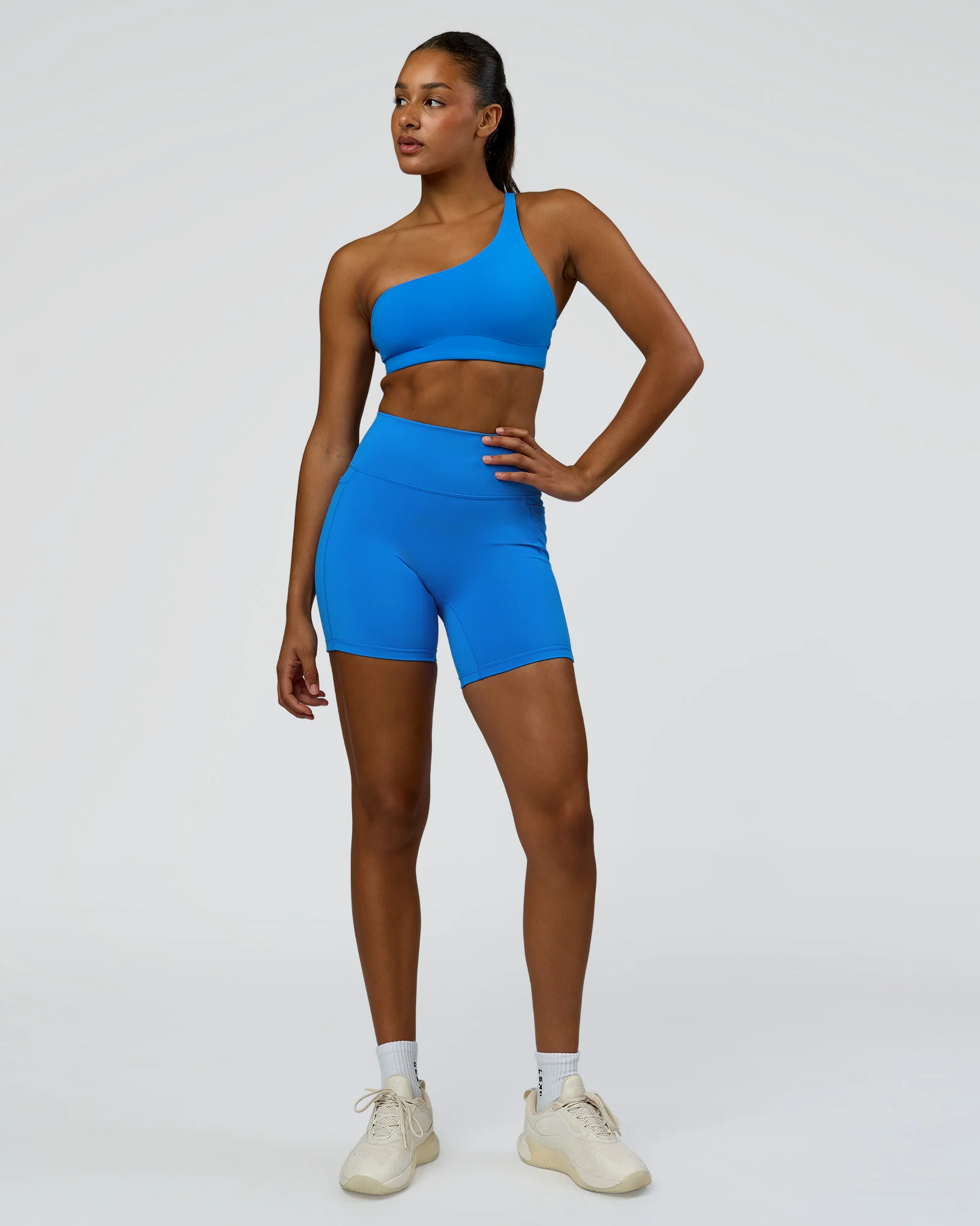 Muse Asymmetric  Sports bra - Palace Blue