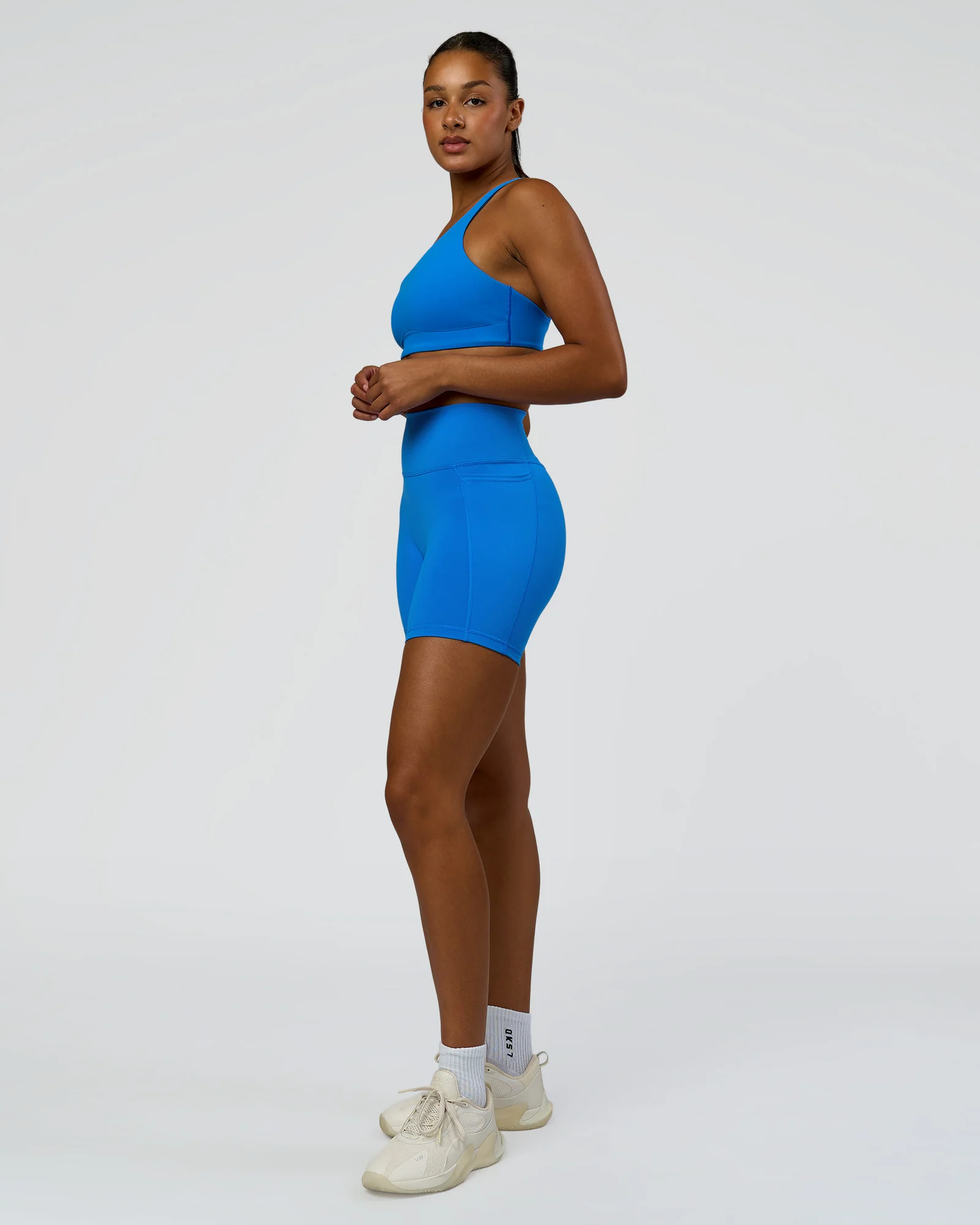 Muse Asymmetric  Sports bra - Palace Blue