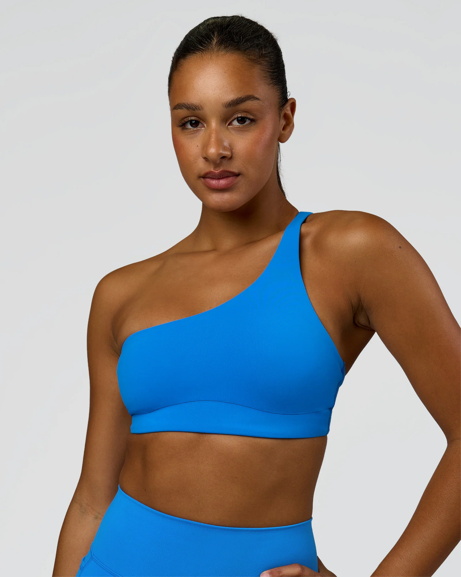 Muse Asymmetric  Sports bra - Palace Blue