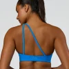 Muse Asymmetric  Sports bra - Palace Blue