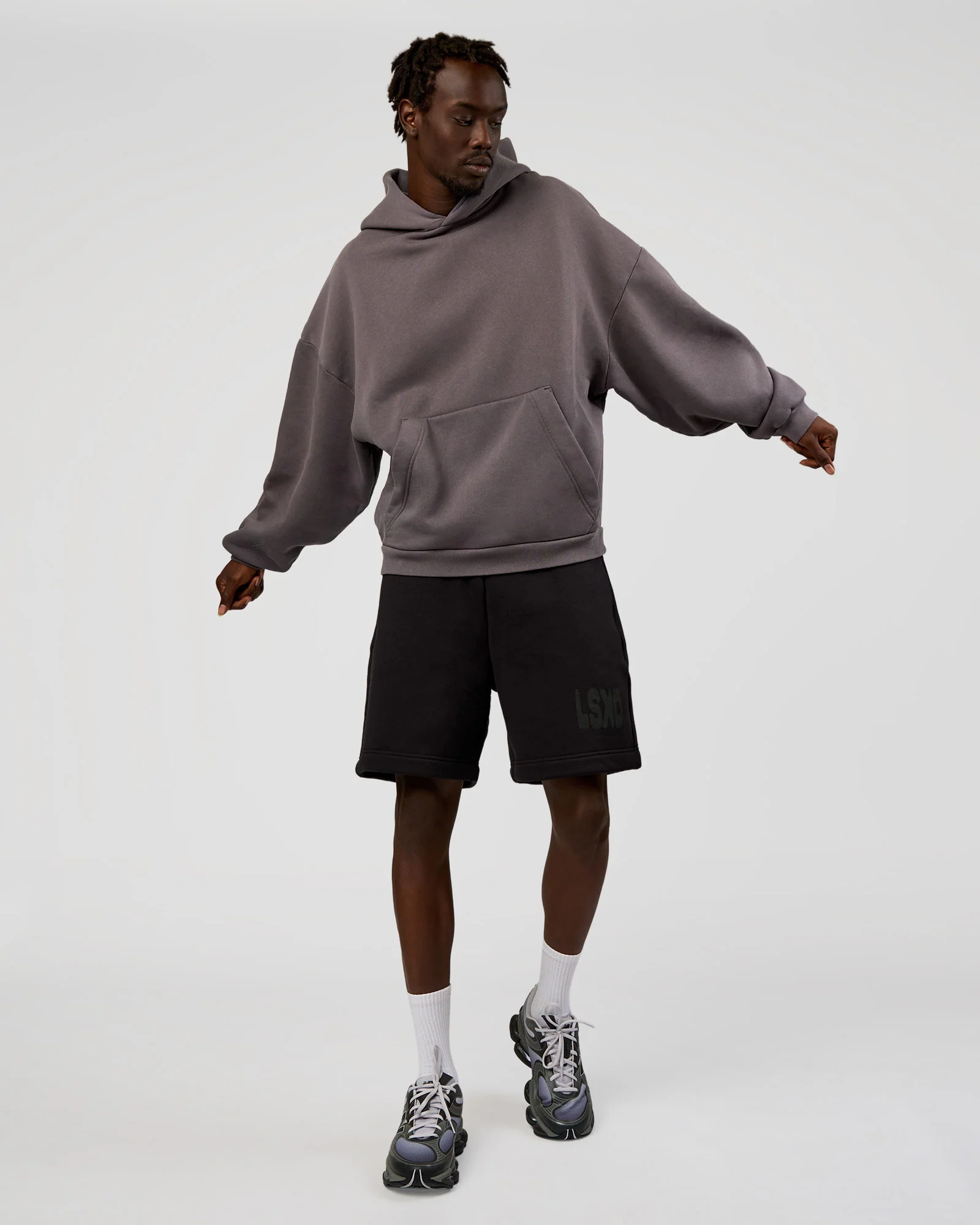 Memory In Motion Heavyweight Fleece 7" Short - Black Washed