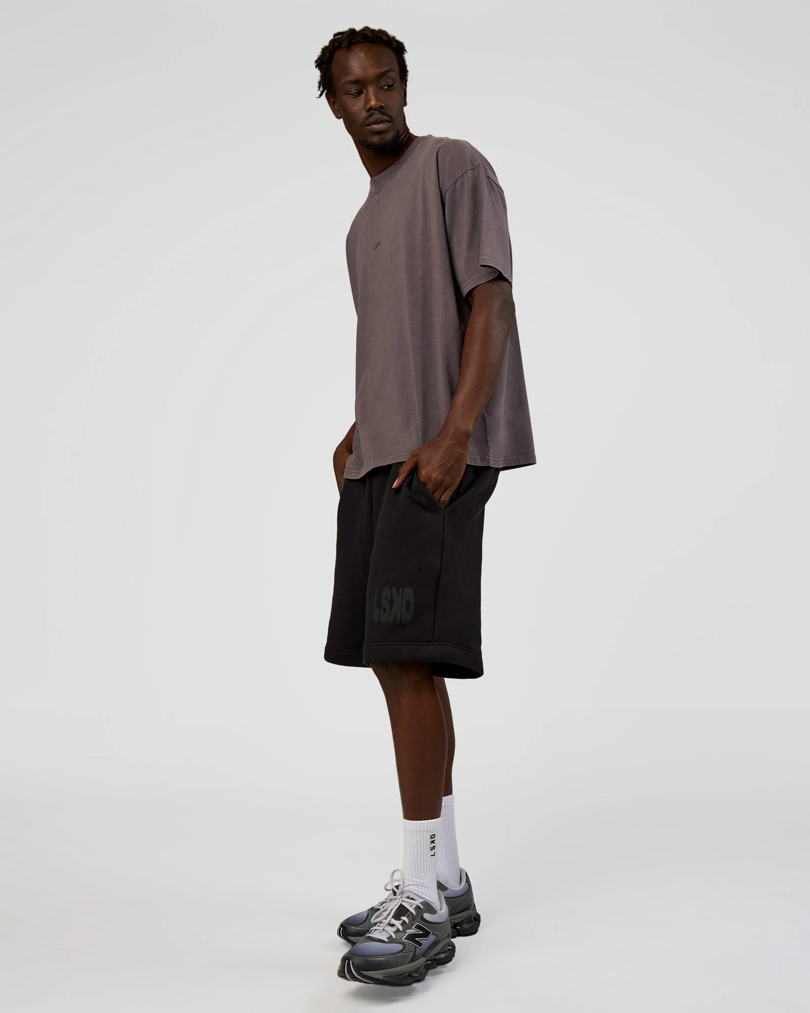 Memory In Motion Heavyweight Fleece 7" Short - Black Washed