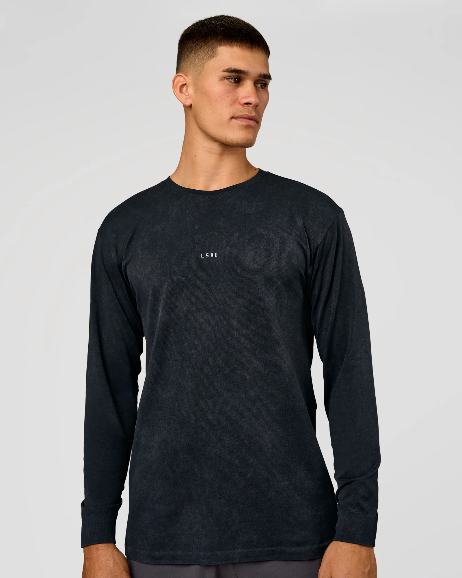 3178-power-oversized-long-sleeve-tee-black-washed-1.webp Power Oversized Long Sleeve Tee - Black Washed