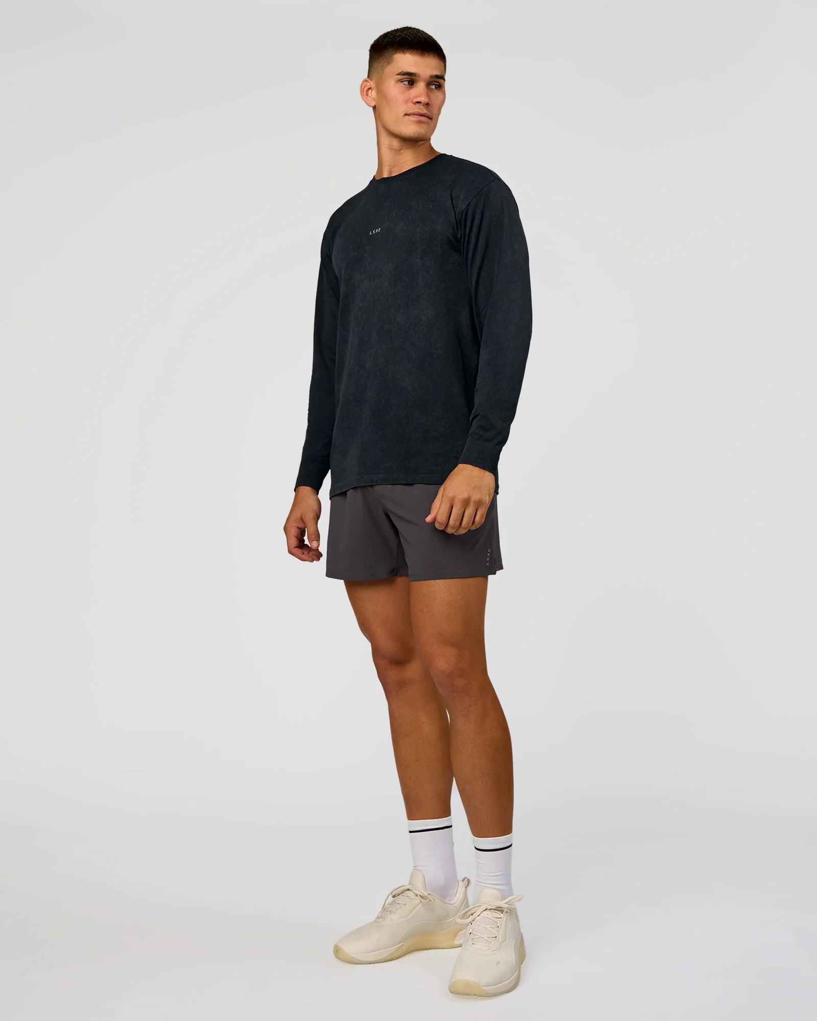 3178-power-oversized-long-sleeve-tee-black-washed-2.webp Power Oversized Long Sleeve Tee - Black Washed