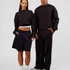 Everyday Elevation Waffle Oversized Sweater - Black
