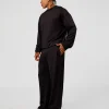 Everyday Elevation Waffle Oversized Sweater - Black