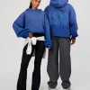 Memory In Motion Ultra Heavyweight Washed Hoodie - Electric Indigo Washed