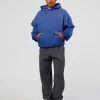 Memory In Motion Ultra Heavyweight Washed Hoodie - Electric Indigo Washed