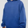 Memory In Motion Ultra Heavyweight Washed Hoodie - Electric Indigo Washed