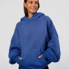 Memory In Motion Ultra Heavyweight Washed Hoodie - Electric Indigo Washed