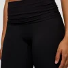 CF Fold Over High-Rise Flared Legging Tall  - Black