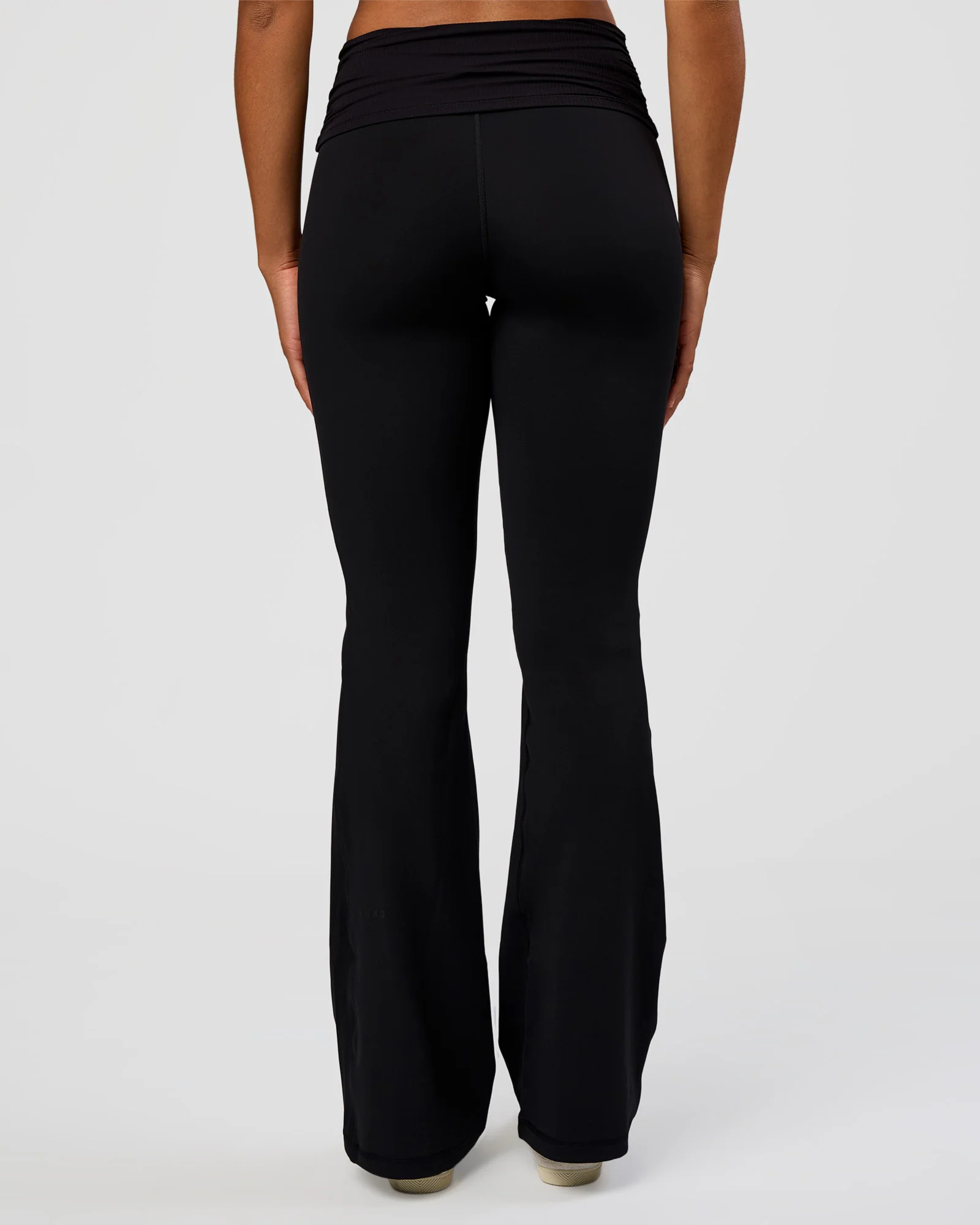 CF Fold Over High-Rise Flared Legging Tall  - Black