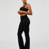 CF Fold Over High-Rise Flared Legging Tall  - Black