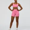 Fusion High-Rise 6" Short Pockets - Candy Pink