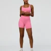 Fusion High-Rise 6" Short Pockets - Candy Pink