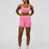 Fusion High-Rise 6" Short Pockets - Candy Pink