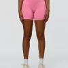 Fusion High-Rise 6" Short Pockets - Candy Pink