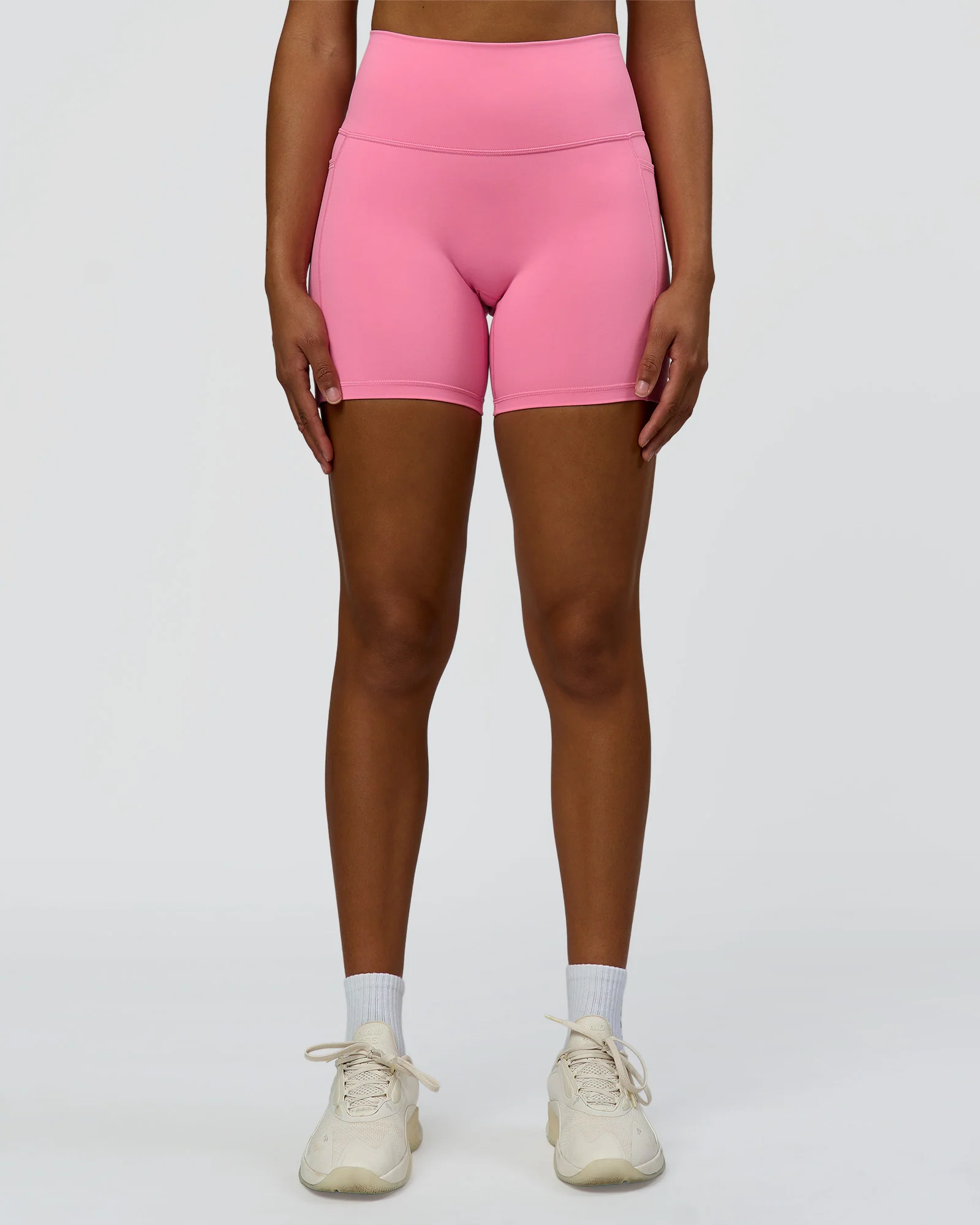 Fusion High-Rise 6" Short Pockets - Candy Pink