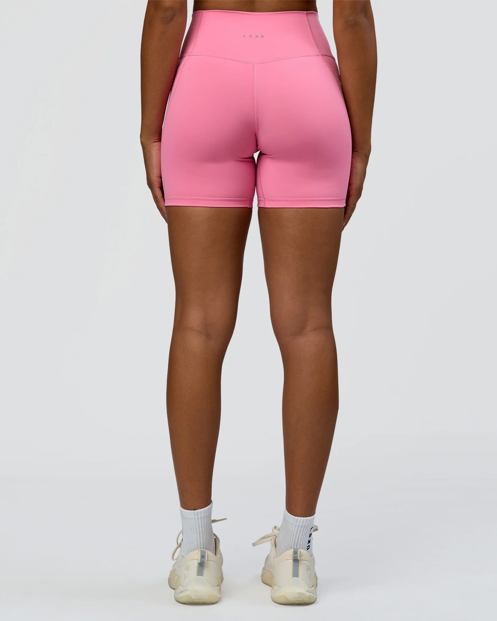 Fusion High-Rise 6" Short Pockets - Candy Pink