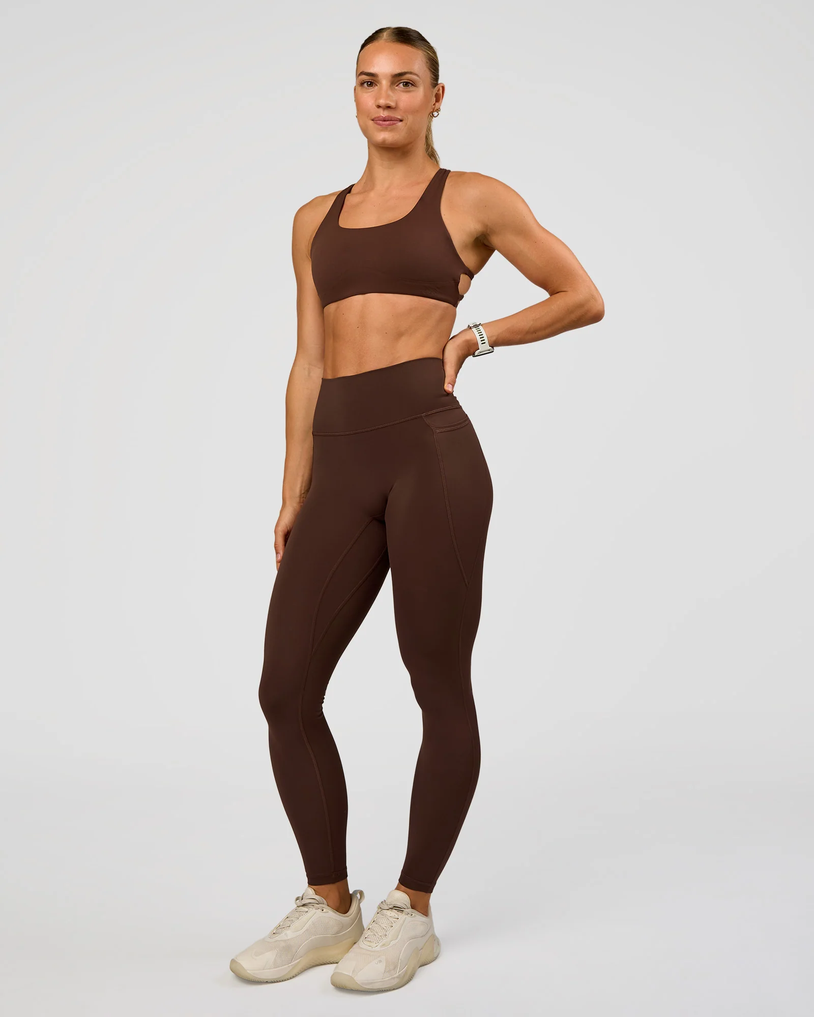 Aspire Sports Bra - Hot Chocolate