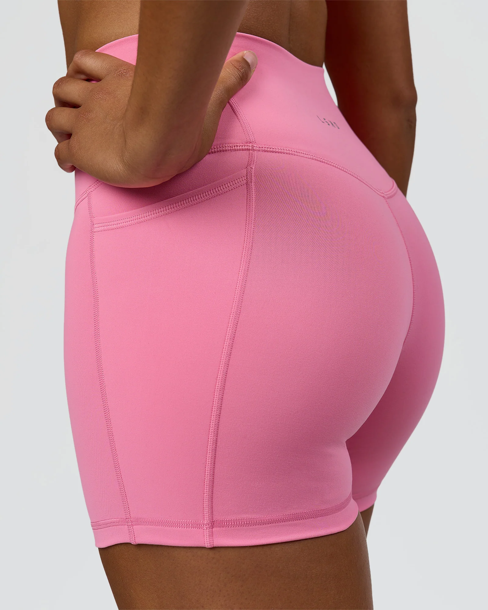 3291-fusion-high-rise-4-short-pockets-candy-pink-7.webp Fusion High-Rise 4" Short Pockets - Candy Pink