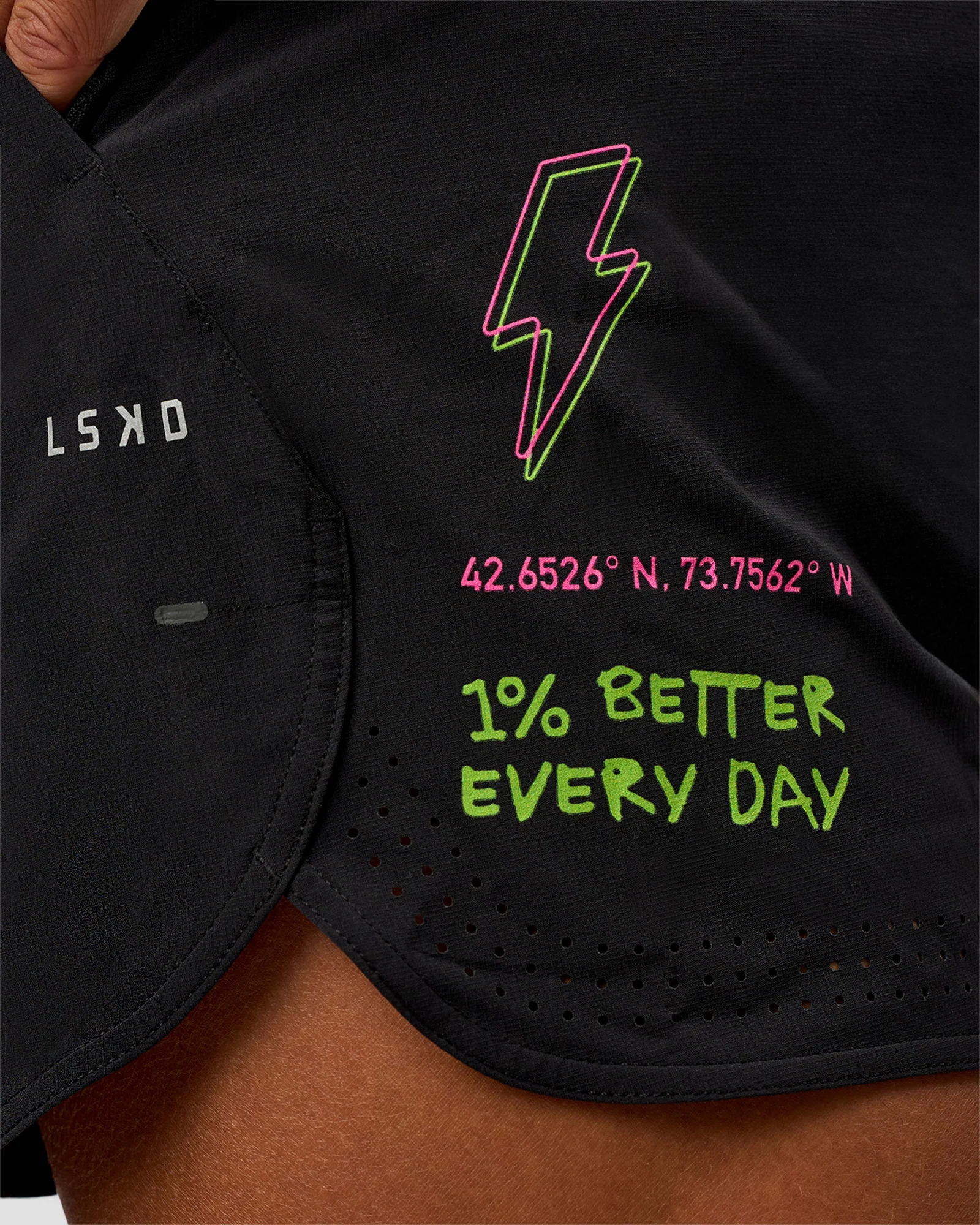 Lift 6" Short - Black-Sugar Plum Lime