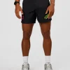 Lift 6" Short - Black-Sugar Plum Lime