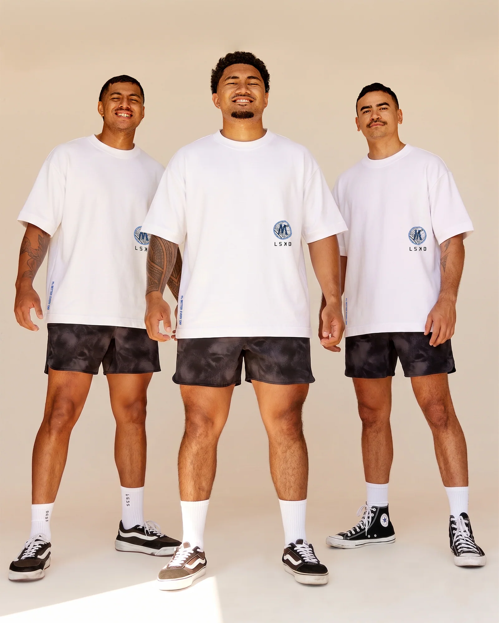 LSKD x Mr.MrSiva ZeroCrease Oversized Tee - White