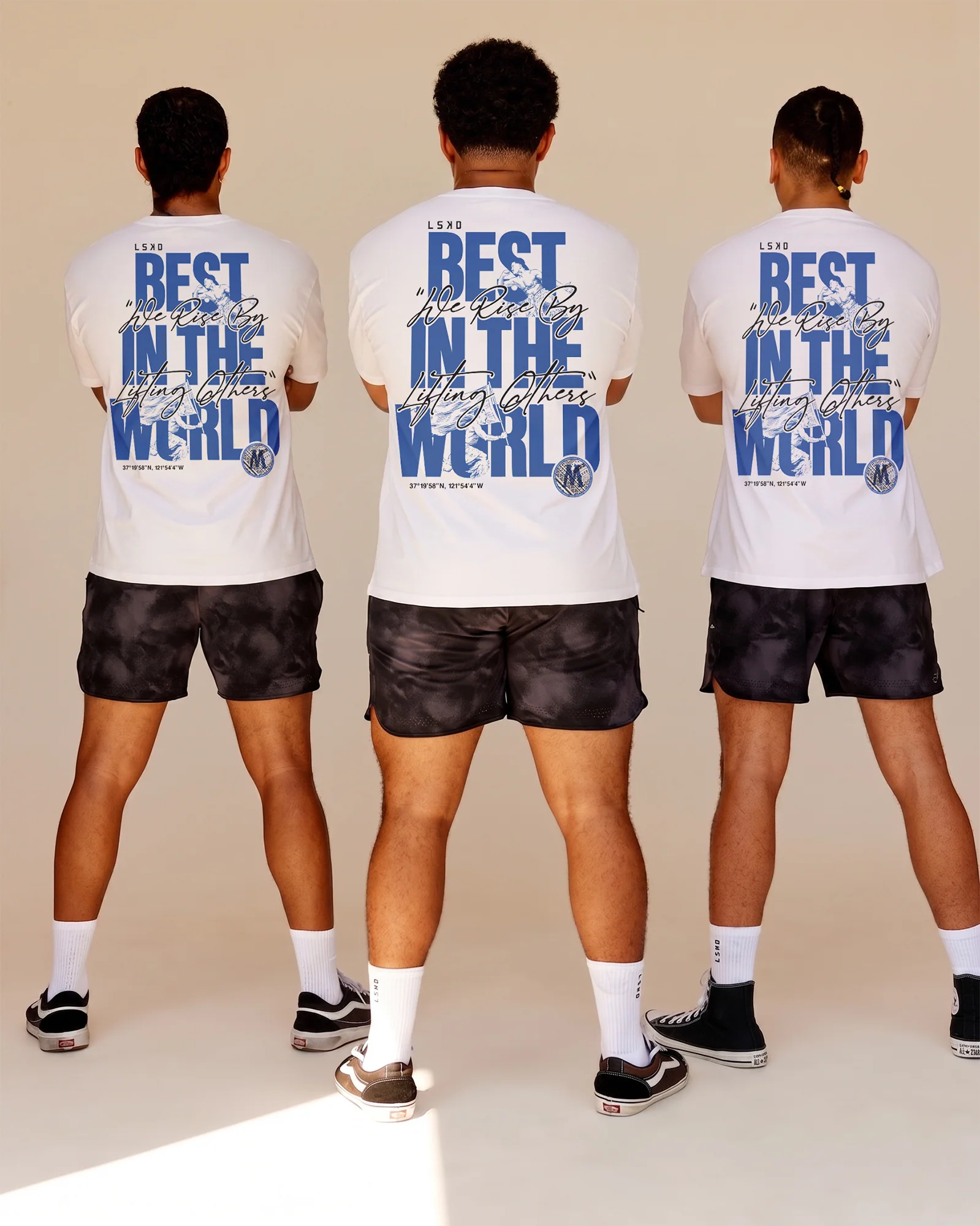 LSKD x Mr.MrSiva ZeroCrease Oversized Tee - White