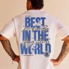 LSKD x Mr.MrSiva ZeroCrease Oversized Tee - White