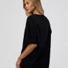 1% Better Every Day EST FLXCotton Oversized Tee - Black