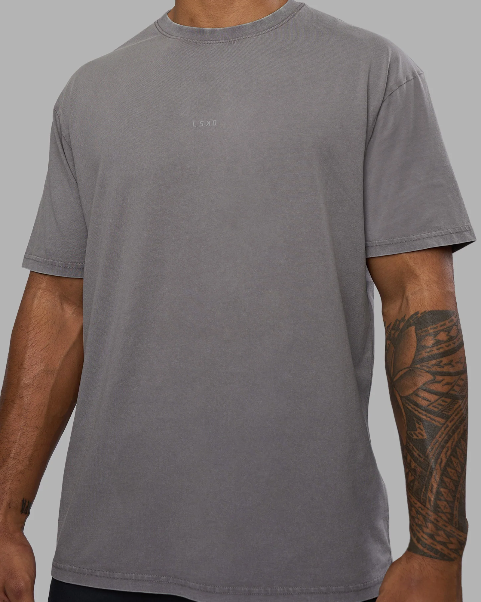 Base FLXCotton Tee Oversized - Storm Front Washed