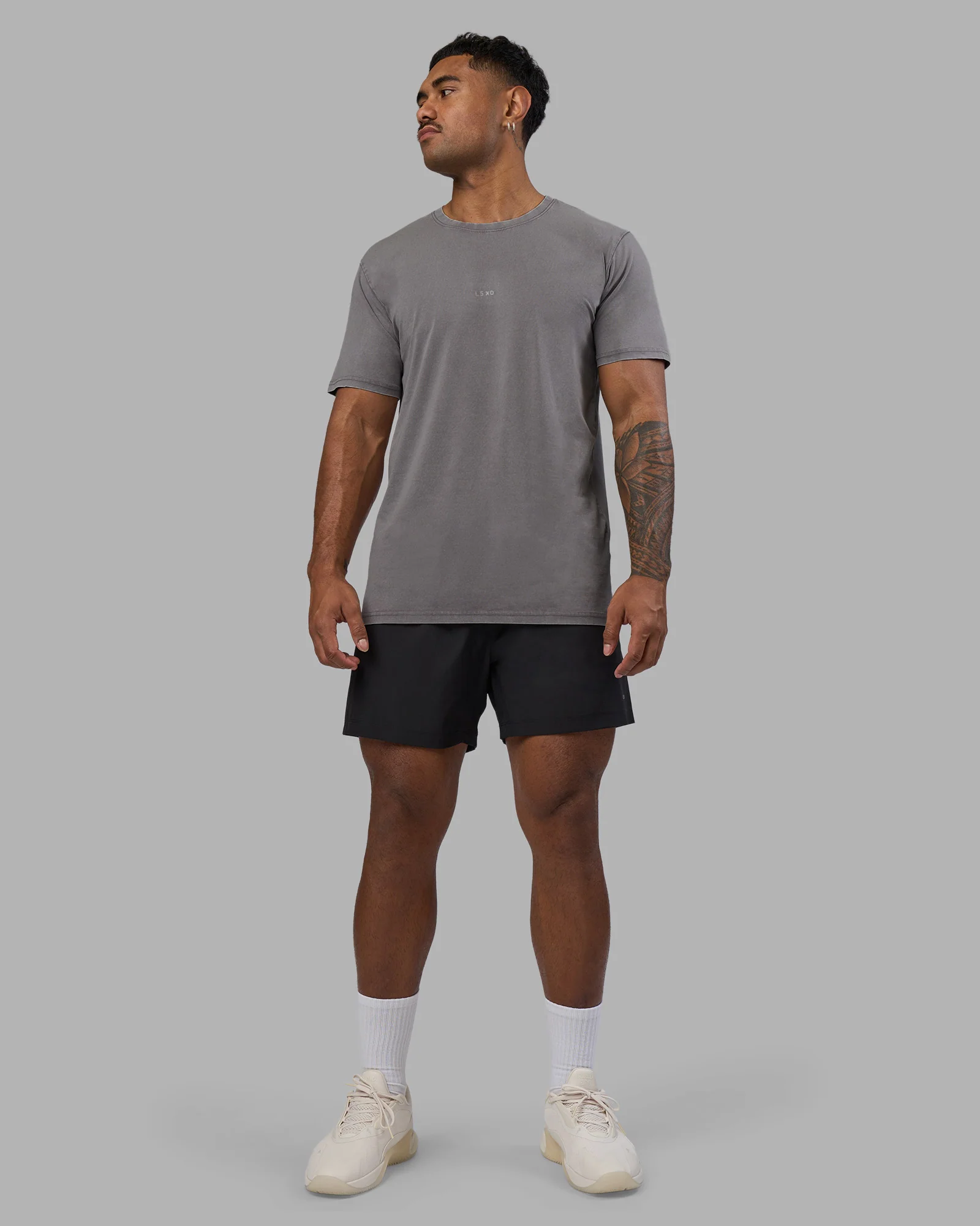 Base FLXCotton Tee - Storm Front Washed
