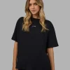 3524-go-to-flxcotton-oversized-tee-black-white-4.webp Go-To FLXCotton Oversized Tee - Black-White