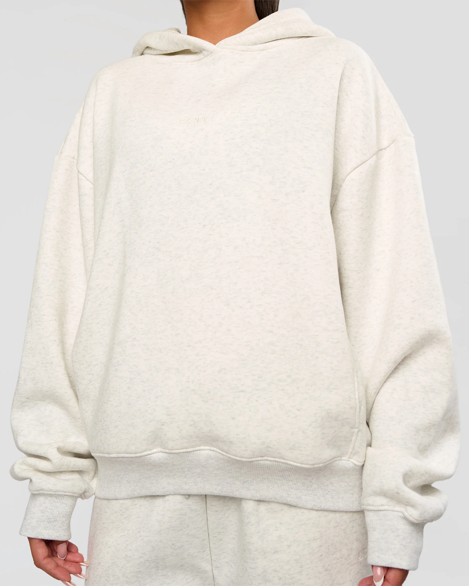 3608-go-to-oversized-hoodie-silver-marl-4.webp Go-To Oversized Hoodie - Silver Marl