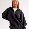 3626-go-to-oversized-quarter-zip-sweater-black-1.webp Go-To Oversized Quarter Zip Sweater - Black