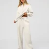 Go-To Wide Leg Track Pant Tall - Silver Marl