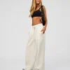 Go-To Wide Leg Track Pant Tall - Silver Marl