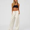 Go-To Wide Leg Track Pant Tall - Silver Marl