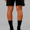 Signal Crew Socks 3 Pack - Black-White