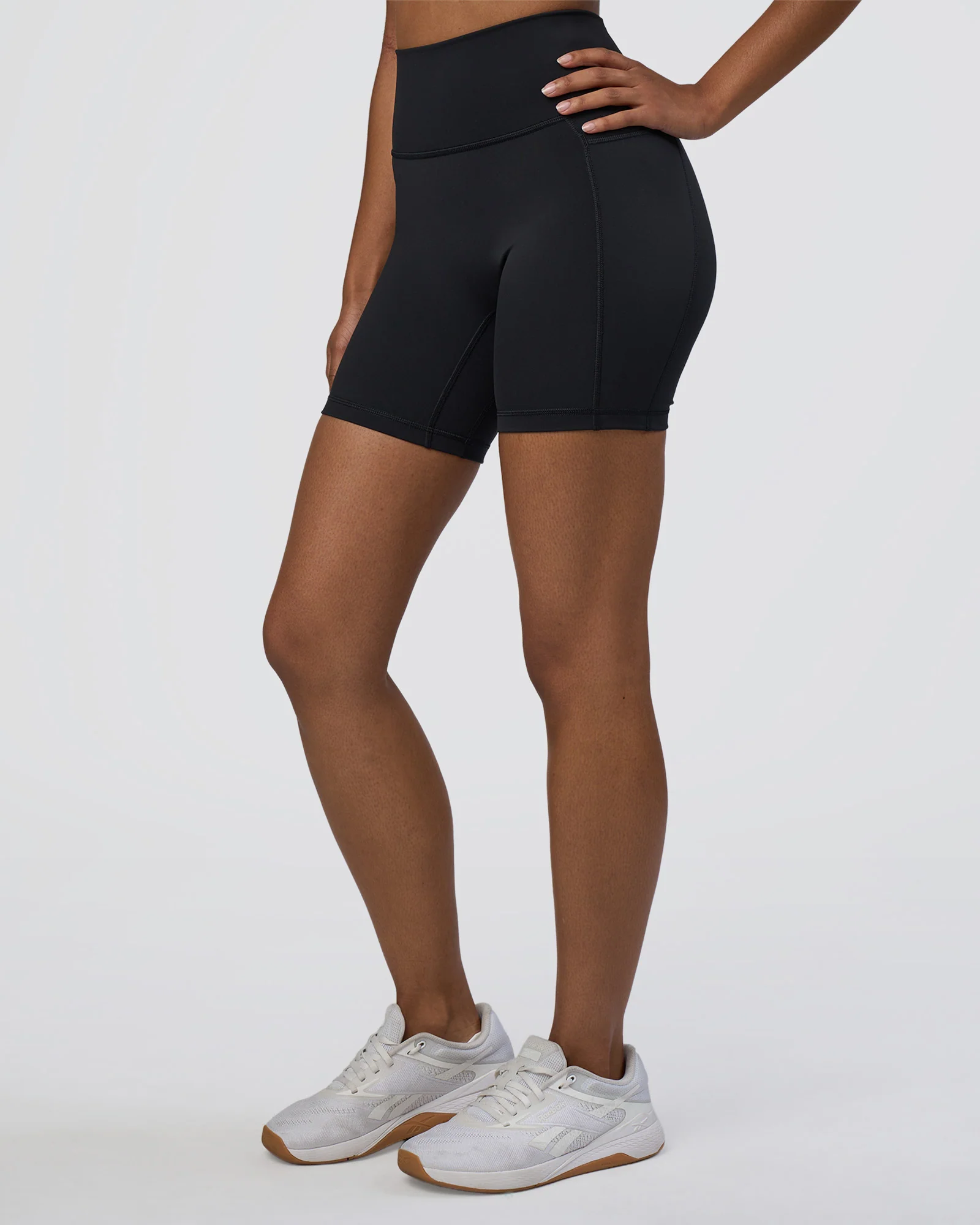 3699-fusion-ultra-high-rise-6-short-pockets-black-1.webp Fusion Ultra High-Rise 6" Short Pockets - Black